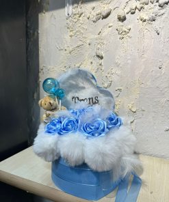 KUTULU GÜL ARAJMANI ERKEK ÇOKUK İÇİN HOŞ GELDİN BEBEK
