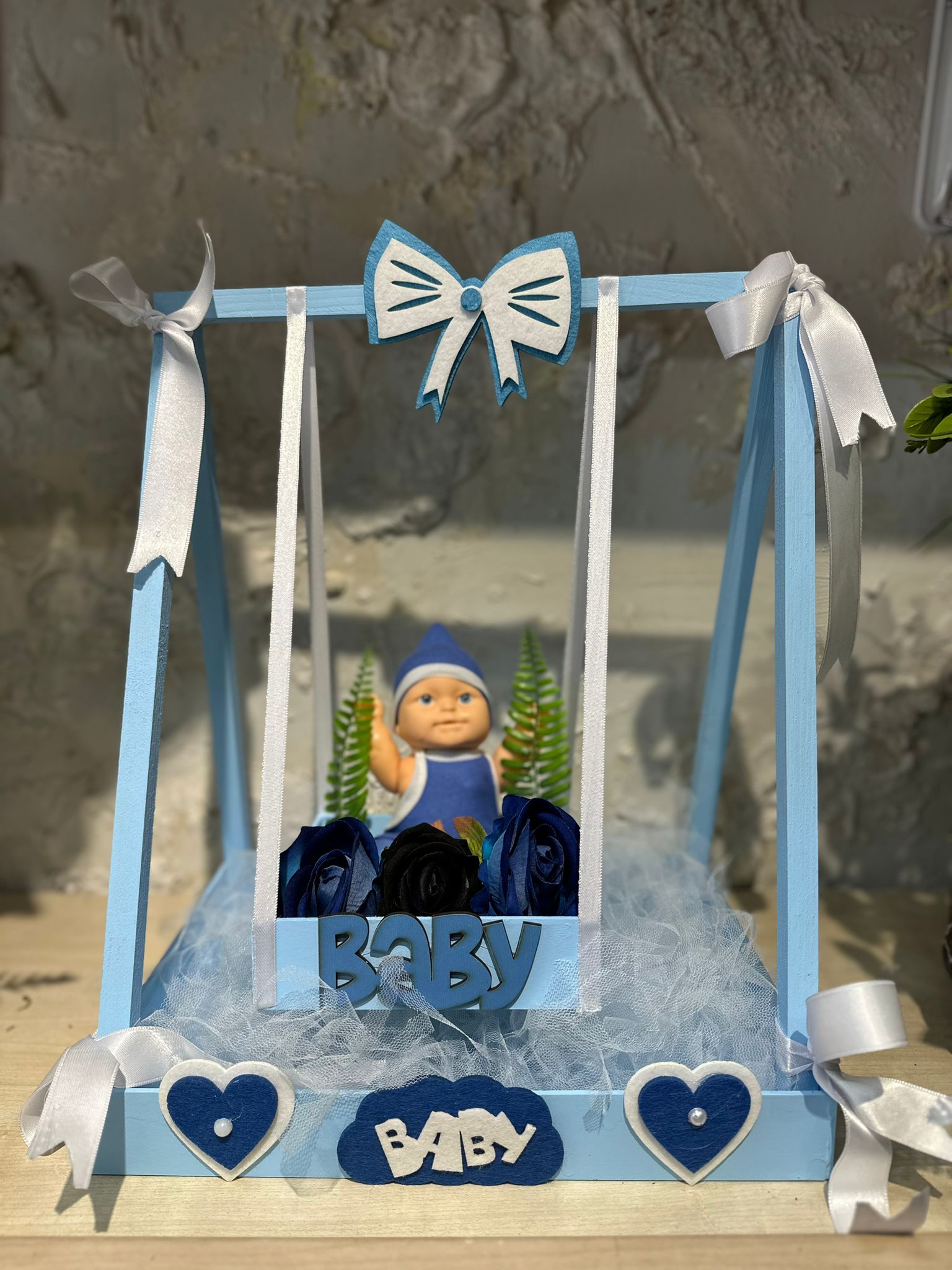 SALINCAK'LI AYICIK HOŞ GELDİN BEBEK ARAJMANI MAVİ