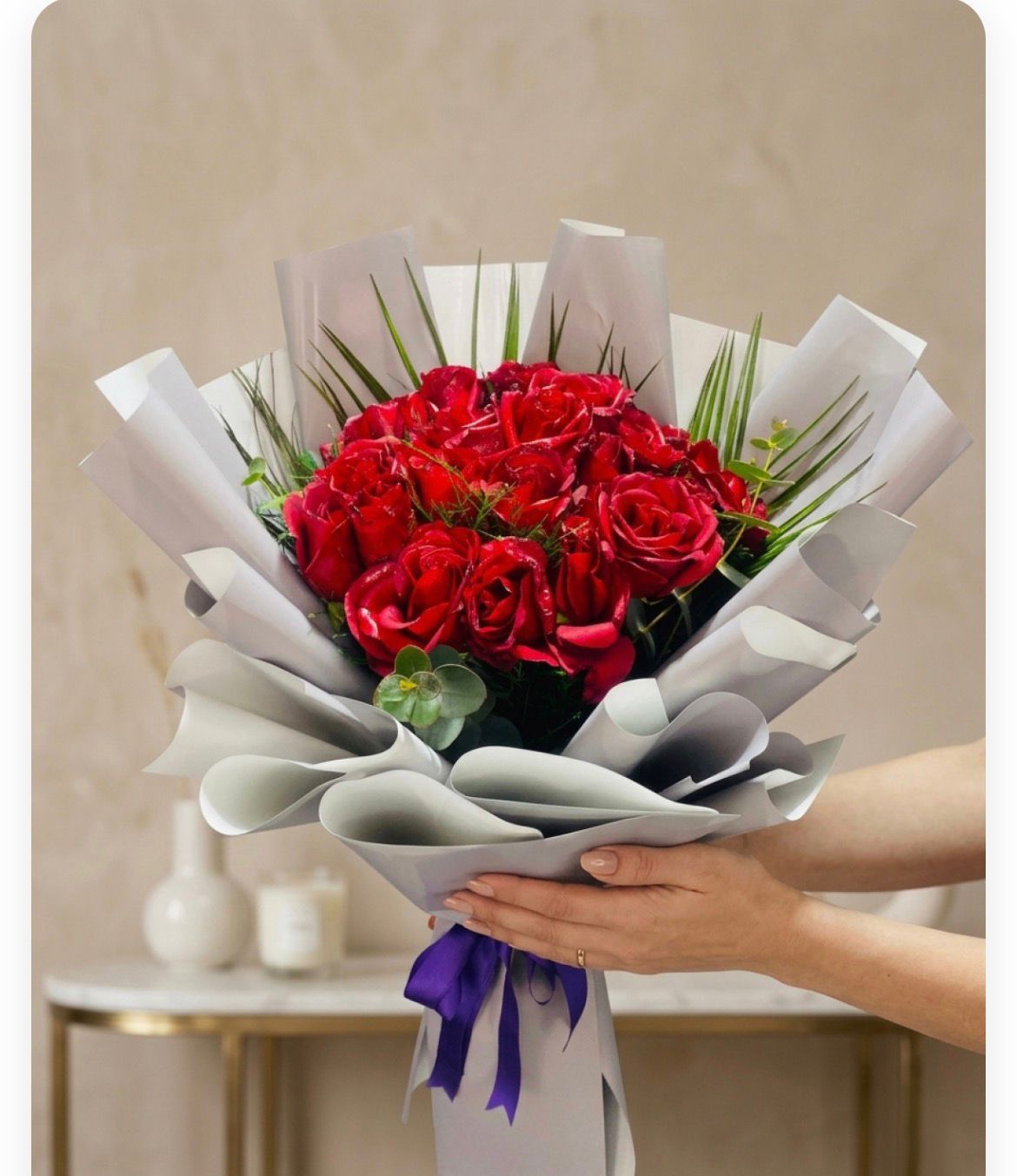 15 Güllü Canlı Buket