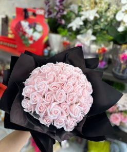 41 Lİ Toz Pembe Yapay Gül Demeti
